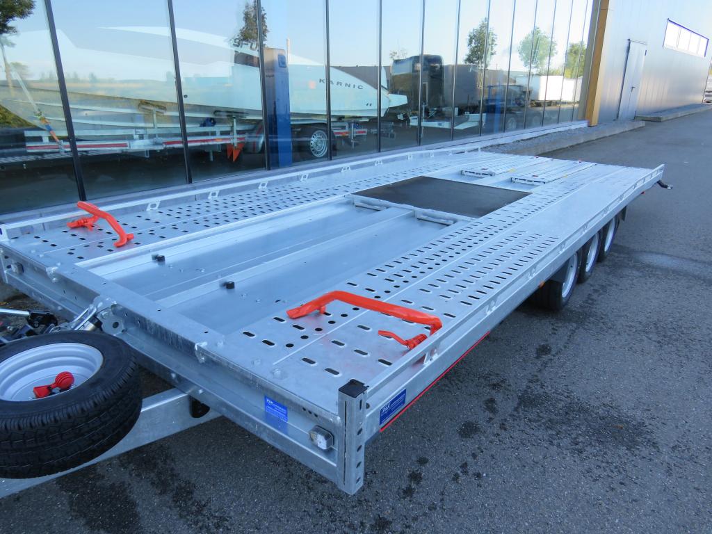 Brian James T6 Autotransporter tridemas 550x210cm 3500kg met oprijplaten